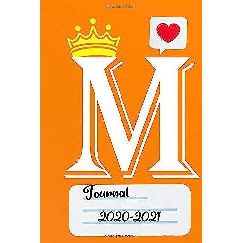 M: Letter M Initial Alphabet Monogram Journal Notebook. Cute Personalized Journal & Diary For Writing & Taking Note For Kids And Girls/Boys And Women/Men
