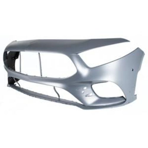 Pare-Chocs Avant Pour Mercedes Classe A Amg/Amg Line Depuis 2018 (W177), 5 Portes, Cache Crochet, Trous Radar, Trous Park Assist + Supports, Trou Caméra, Mod. A35 Amg, Neuf À Peindre