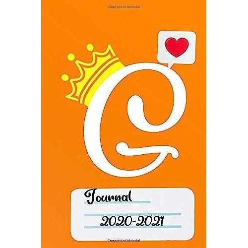 G: Letter G Initial Alphabet Monogram Journal Notebook. Cute Personalized Journal & Diary For Writing & Taking Note For Kids And Girls/Boys And Women/Men