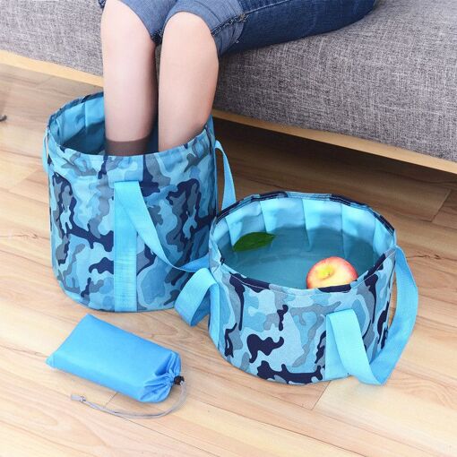 Seau Pliant Portable 13L Noir - Bassine Camping, Pêche, Lavage Voiture, Pliable Et étanche - 6