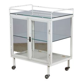 Vitrine Mdicale Chariot Annes 1940 Blanc