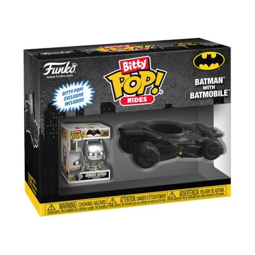 Figurine Bitty Pop! Ride - Batman - Batman Avec La Batmobile
