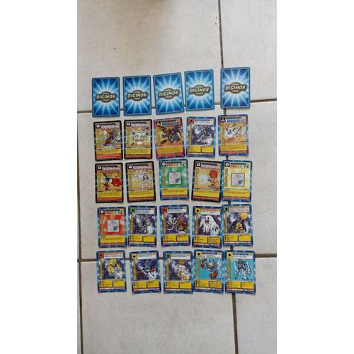 Digimon Lot De 30 Cartes