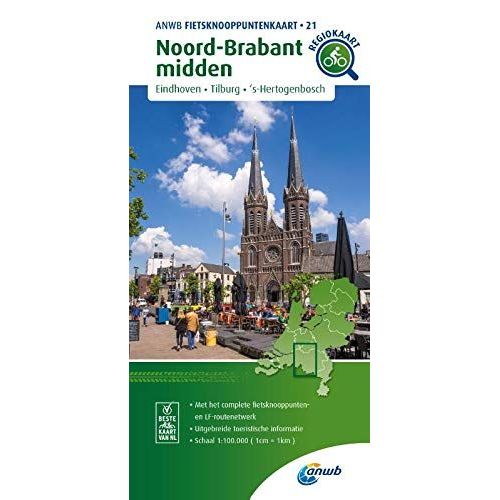 Noord-Brabant Midden (Eindhoven/Tilburg/ 's-Hertogenbosch) 1:100 000