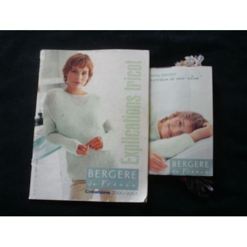 Bergère De France 2000/01 - 2 Catalogues (Explications Tricots Et Échantillons)