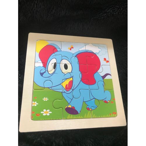 Puzzle En Bois Éléphant