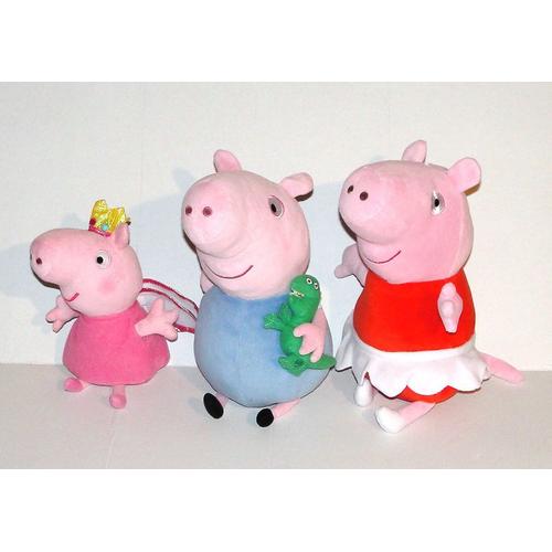 Peluche Peppa Pig Dream Animation Ty - Lot Famille Cochon George