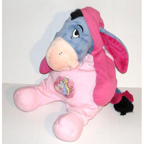 Peluche Bourriquet Pyjama Rose Grand Format - Decoration Monde De Winnie Et Ses Amis Nicotoy