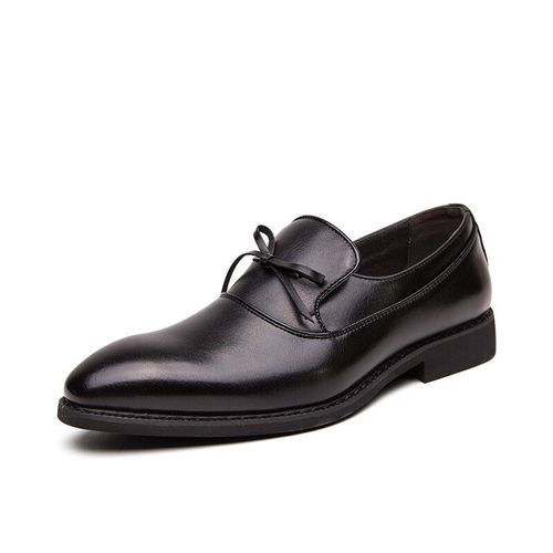 Chaussures Chaussures D'affaires Noires Pour Hommesmocassins Habnommée Enfiler Avec Décor De N?ud