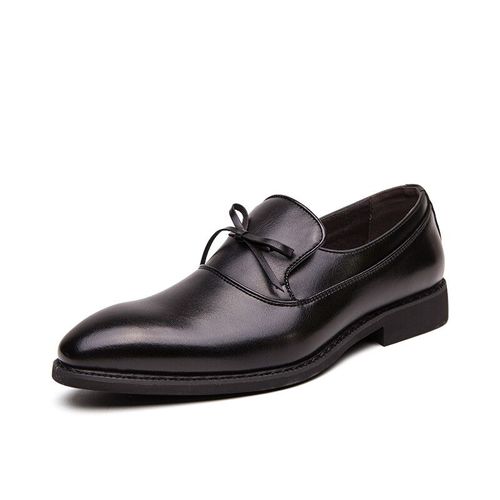 Chaussures Chaussures D'affaires Noires Pour Hommesmocassins Habnommée Enfiler Avec Décor De N?ud