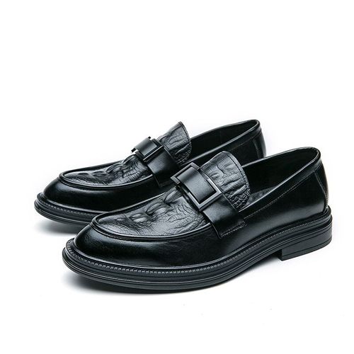 Chaussures Mocassins Habnommée Pour Hommeschaussures Provoqué Enfiler En Relief De Crocodile