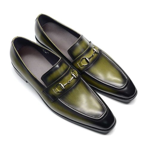 Chaussures Mocassins En Cuir Group Pour Hommechaussures Classiques Européennespour Robe De Mariéedécontractéesvertesformellespour Ixd'affaires