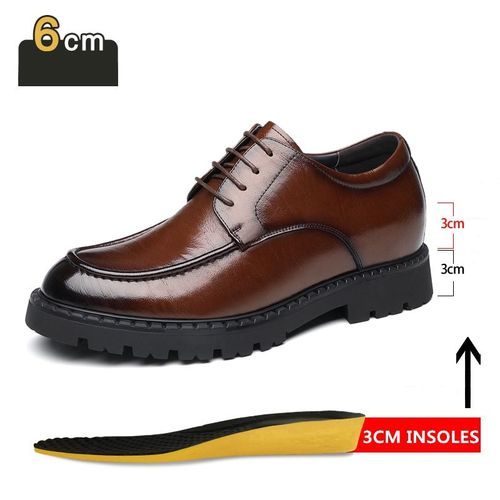 Chaussures Chaussures Rehaussantes Respirantes En Cuir Véritable Pour Hommeschaussures Plateformedécontractéluxeaffairesmâleplus Grand86cm