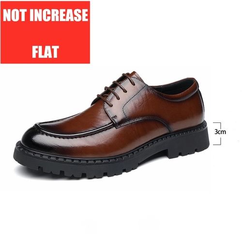 Chaussures Chaussures Rehaussantes Respirantes En Cuir Véritable Pour Hommeschaussures Plateformedécontractéluxeaffairesmâleplus Grand86cm