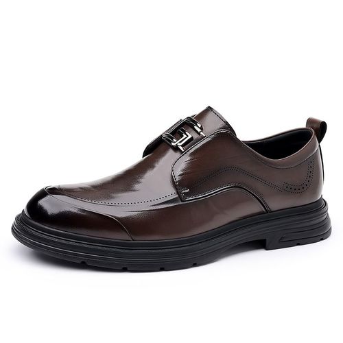 Chaussures Waertachaussures En Cuir Tête Ronde Pour Hommesmocassins Décontractéschaussures D'affairesmarque De Luxetendancedesigner