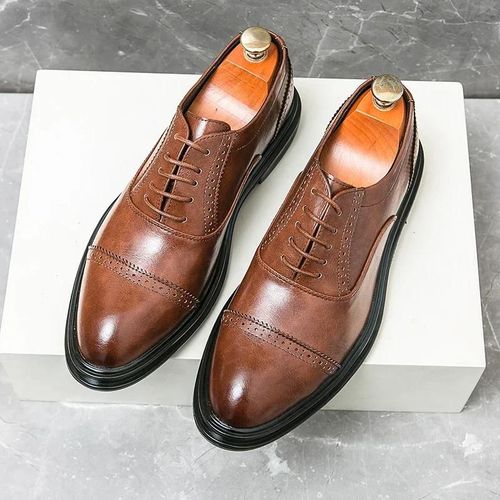 Chaussures Décontractées En Cuir Pour Hommes,Chaussures Oxford À Plateforme,Bloc Sculpté,Vêtements Formels D'affaires,Luxe,Mode De Printemps,38-46