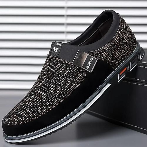 Chaussures Mocassins Intelligents Enfiler Pour Hommechaussures De Marche Décontractéescouleurs Assorties