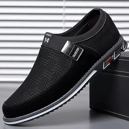 Chaussures Mocassins Intelligents Enfiler Pour Hommechaussures De Marche Décontractéescouleurs Assorties