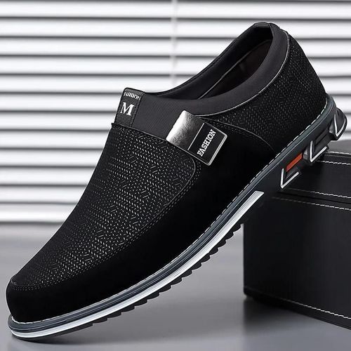 Chaussures Mocassins Intelligents Enfiler Pour Hommechaussures De Marche Décontractéescouleurs Assorties