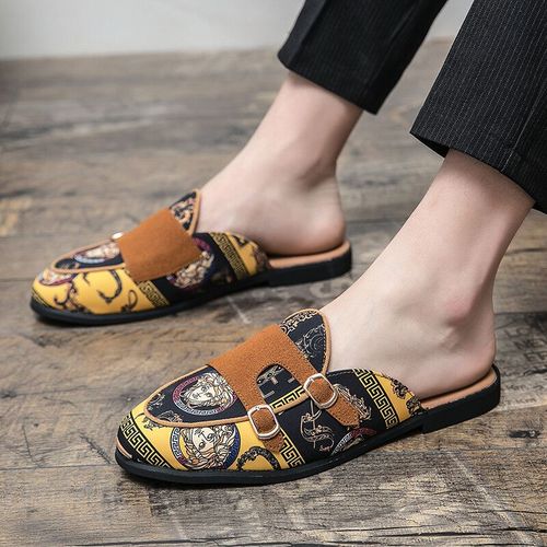 Chaussures Mocassins En Similicuir Beige Pour Hommeschaussures Mules Décontractées Enfiler
