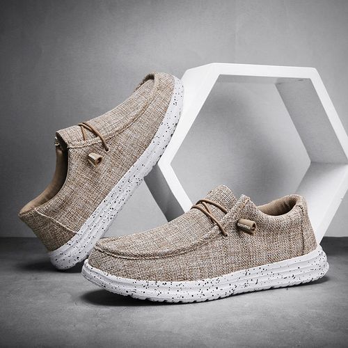 Chaussures Chaussures En Toile Pour Hommesmocassins Légerssemelle Souplerespirantsà Enfilerchaussures De Marche Décontractéesgrandes Tailles