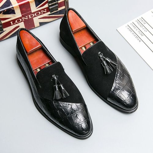 Mocassins À L'offre Elles Rouges Pour Hommes,Chaussures D'affaires Décontractées,Chaussures Formelles De Luxe,Chaussures De Fête De Mariage,Noir,Marron,Taille 38-46