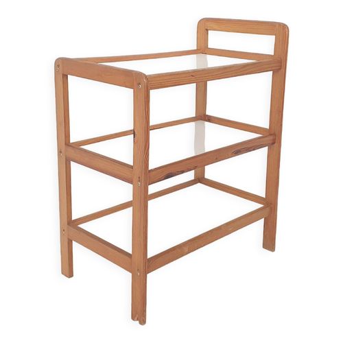 Table En Pin Paysbas Annes 1960 Blanc