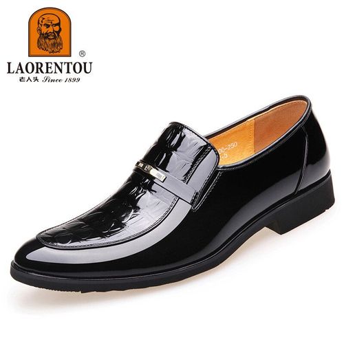 Chaussures Laorentouchaussures Derby En Cuir Véritable Pour Hommessouliers De Mariage En Cuir Verni Gaufré55200