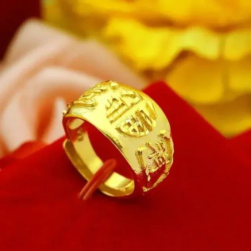Ensemble De Matiques En Or 999 Véritable,Bague En Agate Porte-Bonheur,Ouverture Réglable,18 Carats