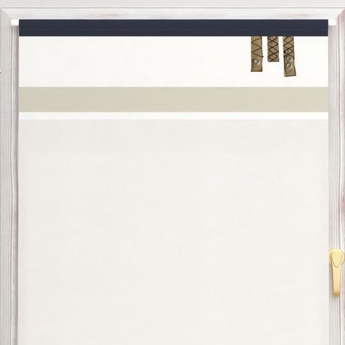 Voilage Porte-Fenêtre En Coton 90x200 Cm Esprit Marin, Par Soleil D'ocre