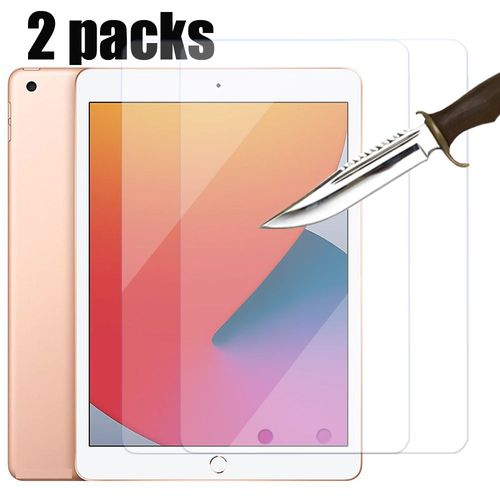 2 Paquets Protecteur D'écran En Verre Trempé Pour Apple Ipad Air 4 4th 2 3 4 Pro 12.9 9.7 10.2 8th 9th 10.5 Mini 6 Film Protecteur