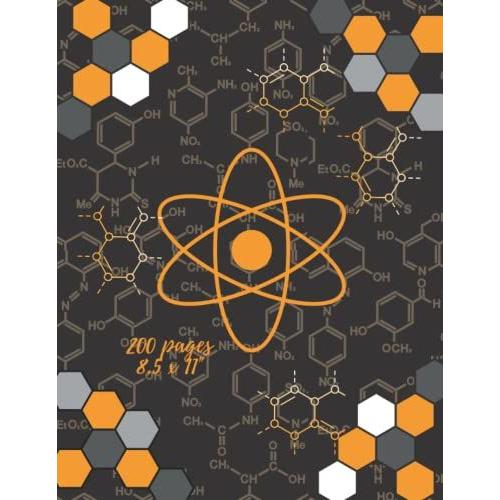 Organic Chemistry Hexagonal Graph Paper: 200 Pages, 8.5" X 11" Inches