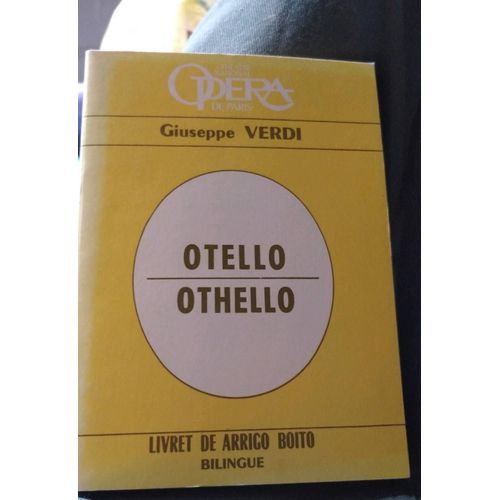 Verdi Otello, Othello, Bilingue Français Italien 