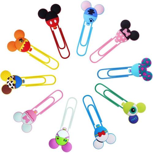 10pcs Mignon Souris Trombones, Créatifs Trombones Mignons Petits Trombones Acier Inoxydable Trombones En Métal Petits Signets Pour Trier Et Organiser Papiers Bureau École Usage, Rentrée Scolaire