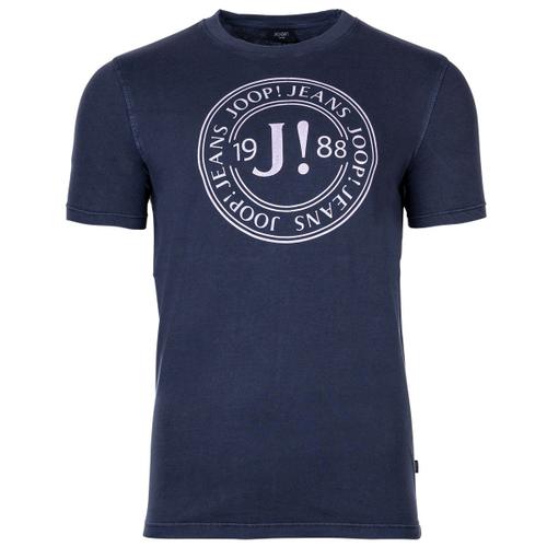 Joop ! Jeans T-Shirt Homme - Jj222j016, Col Rond, Manches Courtes, Coton, Logo Rose L (Large)
