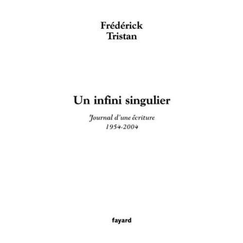 Un Infini Singulier