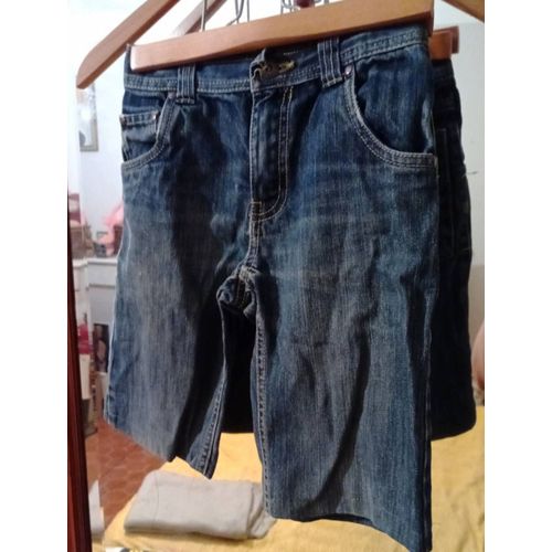 Short Bermuda En Jean Bleu 8 Ans Vintage Années 90 Okaïdi.