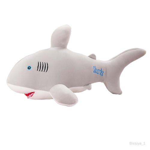 Dessin animé peluche requin jouets étreignant oreillers décoration de voiture belle adorable coussin pour cadeau anniversaire pendaison de crémaillère 55cm