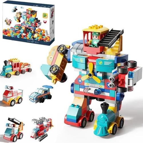 Jouets en blocs de construction robot transformateur - MARSEE - 5 modèles différents - Rouge - Mixte - Enfant