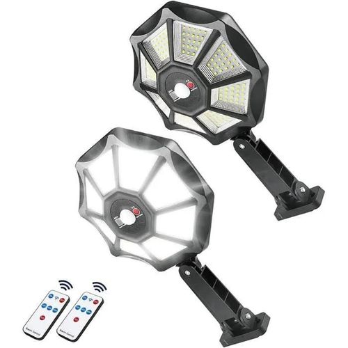 Lampe Solaire 168led - 3500lm - 360angle - 2400mah - Détecteur De Mouvement Éclairage Extérieur Lumière Solaire Pour Jardin -