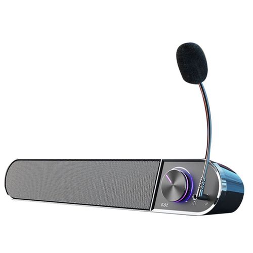 Hautréusfilaires pour ordinateur PC,son de basse stéréo,barre de son,haut-parleurs avec microphones,gamme complète,cinéma maison