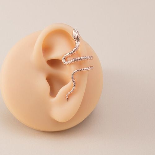 Boucles D'oreilles Serpent En Cuivre À Clip Pour Femmes Et Hommes,Non Percées,Sans Piercing,1 Pièce