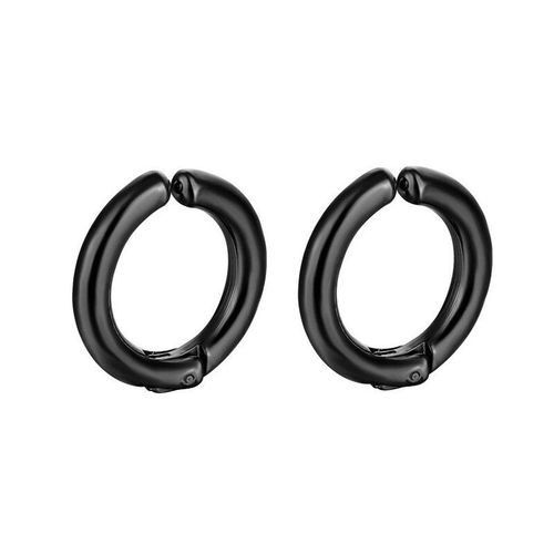 Boucles D'oreilles Clip D'oreille En Acier Inoxydable Pour Hommes Et Femmes,Pendentif Perle Petit Cercle,Non Percé,Faux Cercle D'oreille Gothique,1 Paire