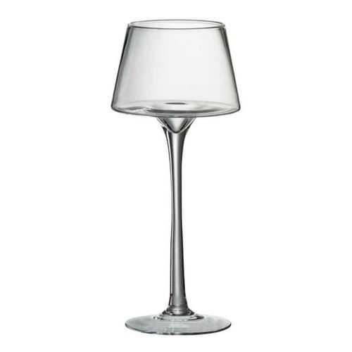 Paris Prix - Bougeoir Sur Pied "conique" 35cm Transparent