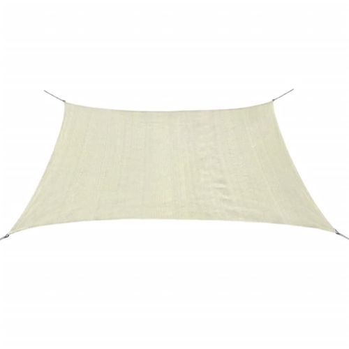 Parasol En Pehd Carré 3,6 X 3,6 M Crème Helloshop26 02_0008585