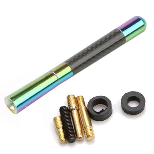 Vis D'antenne Universelle En Aluminium Et Fiber De Carbone Pour Voiture, 4.7 Pouces, 12cm, Am/Fm, Radio, Remplacements Automatiques