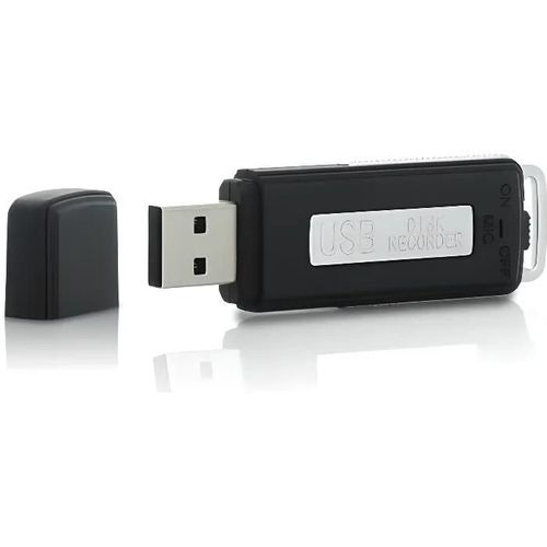 Micro espion Clé USB noire 8GB