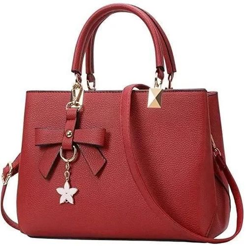HAOPYOU Sac Main Femme Bandoulire Sac Pochette Sac ports Main en PU Cuir pour Les Coursrouge Cadeau De La Fte des