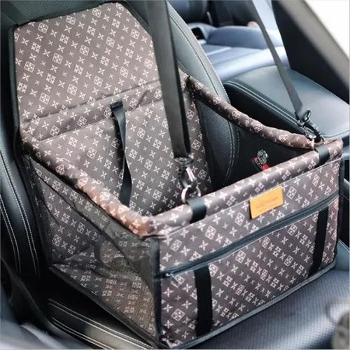 Pet Package De Mise Niveau Voiture Chien Chat Sac Section Anti-Effondrement Respirant - Brun Rétro