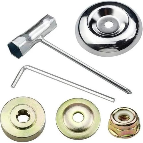 6 Morceaux Kit Ecrou Tete Debroussailleuse Universelle Kit Fixation écrou Lame Boîte, Pour Tondeuse à Gazon Tondeuse